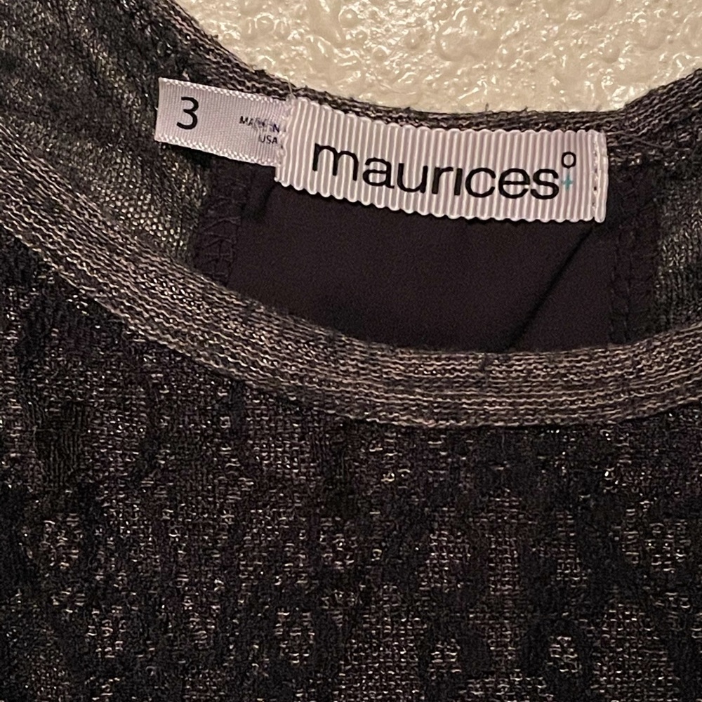 Maurice’s tan and black blouse